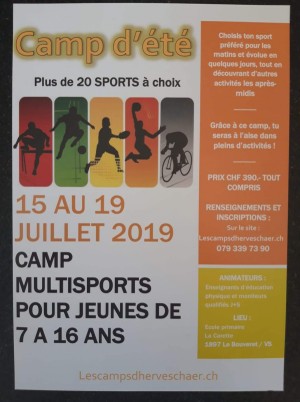 Les Camps d'Hervé Schaer - Camp d'été 2019