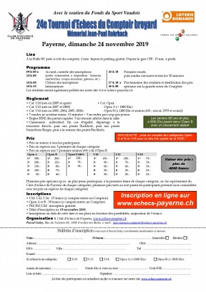 24e Tournoi du Comptoir Broyard