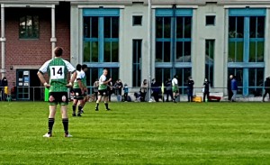 Match de l'équipe masculine face au RC Bagnes, le 10/10/2020. 