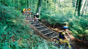 Parcours VTT avec obstacles, Cremin