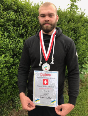 Lutte gréco-romaine - Thibaut Lambert, vice-champion suisse Junior 2019! 